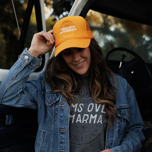 Farms Over Pharma® Trucker Hat (Sungold)