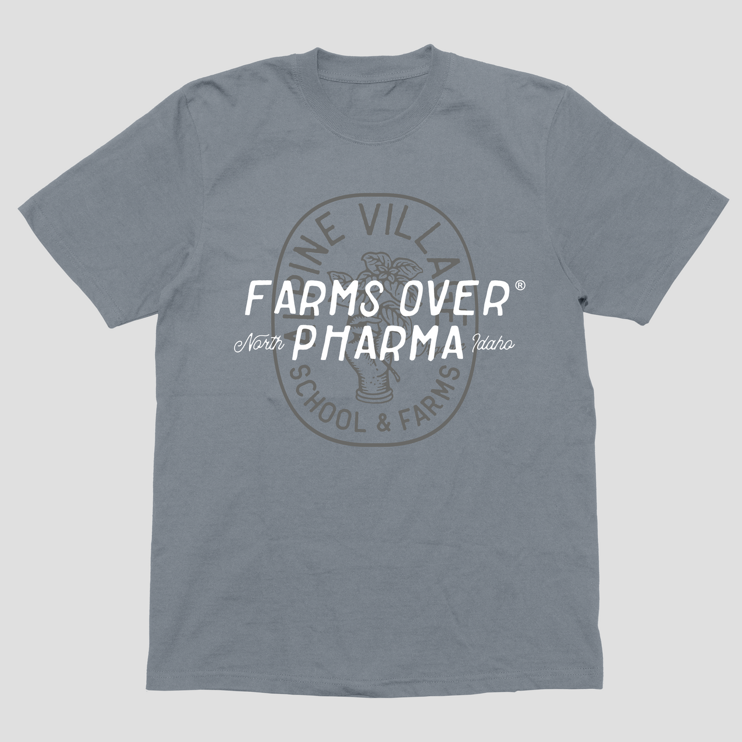 Farms Over Pharma T-Shirt (Granite)