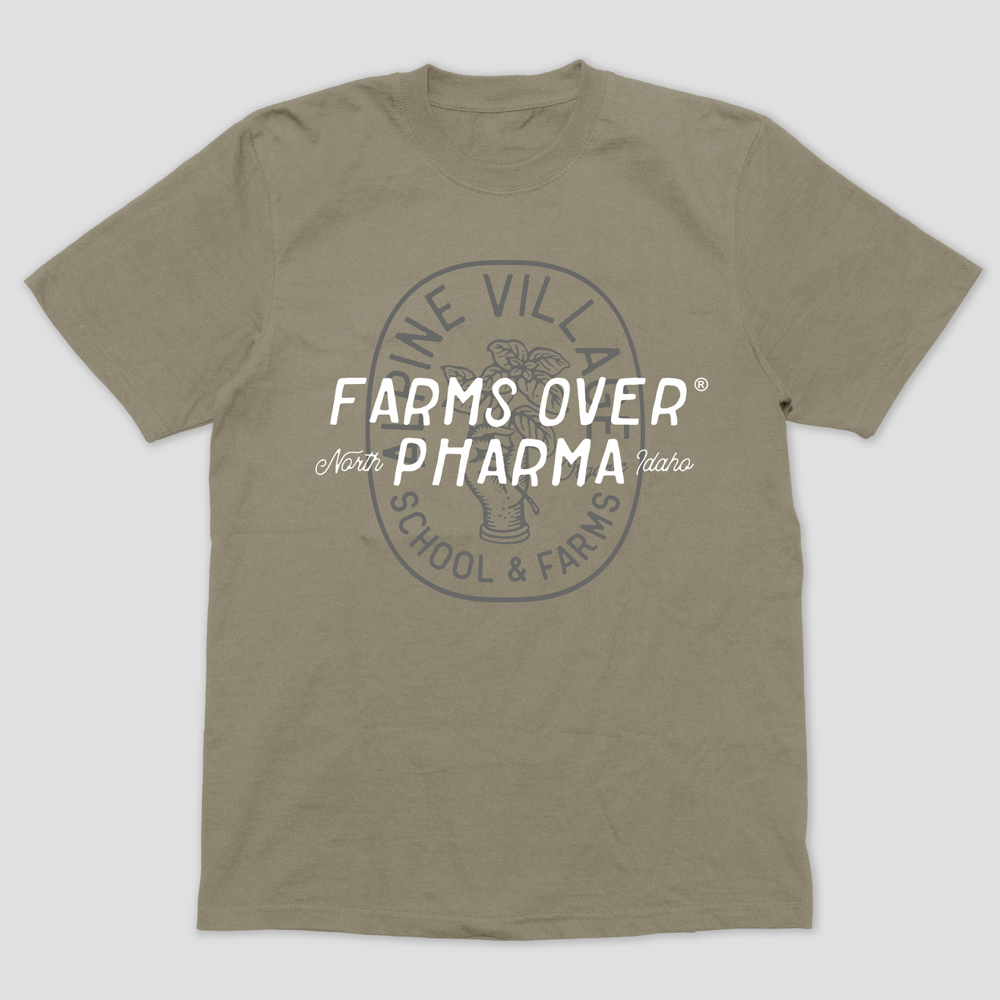 Farms Over Pharma T-Shirt (Sand)