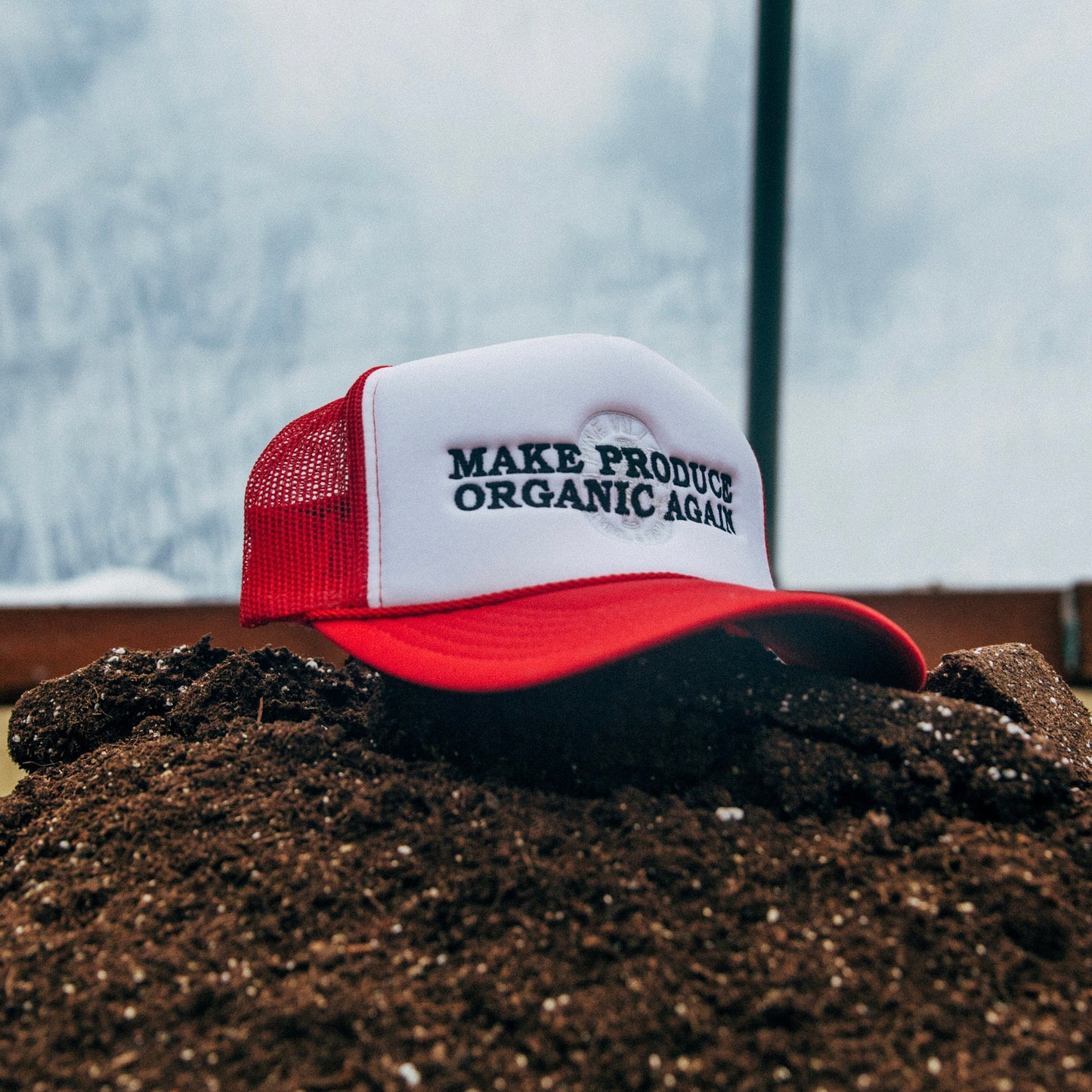Make Produce Organic Again (Red/White)