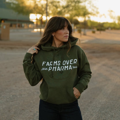 Farms Over Pharma Hoodie (Army Green)