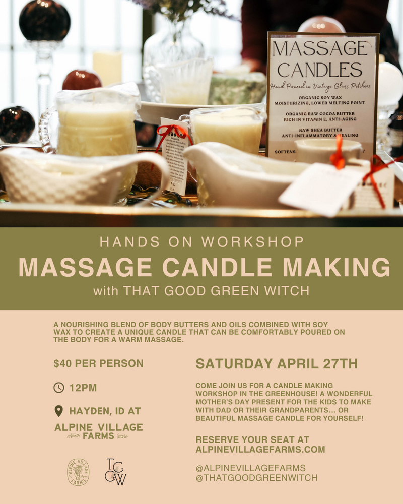 4/27/24 - MASSAGE CANDLE MAKING