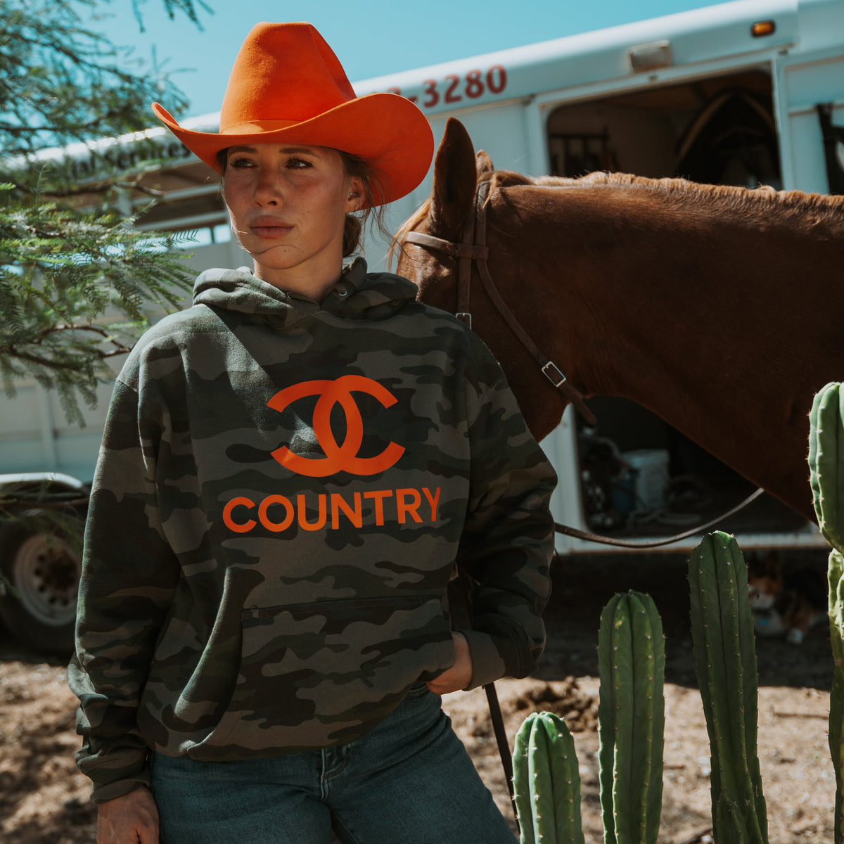 Country Hoodie (Forest Camo)