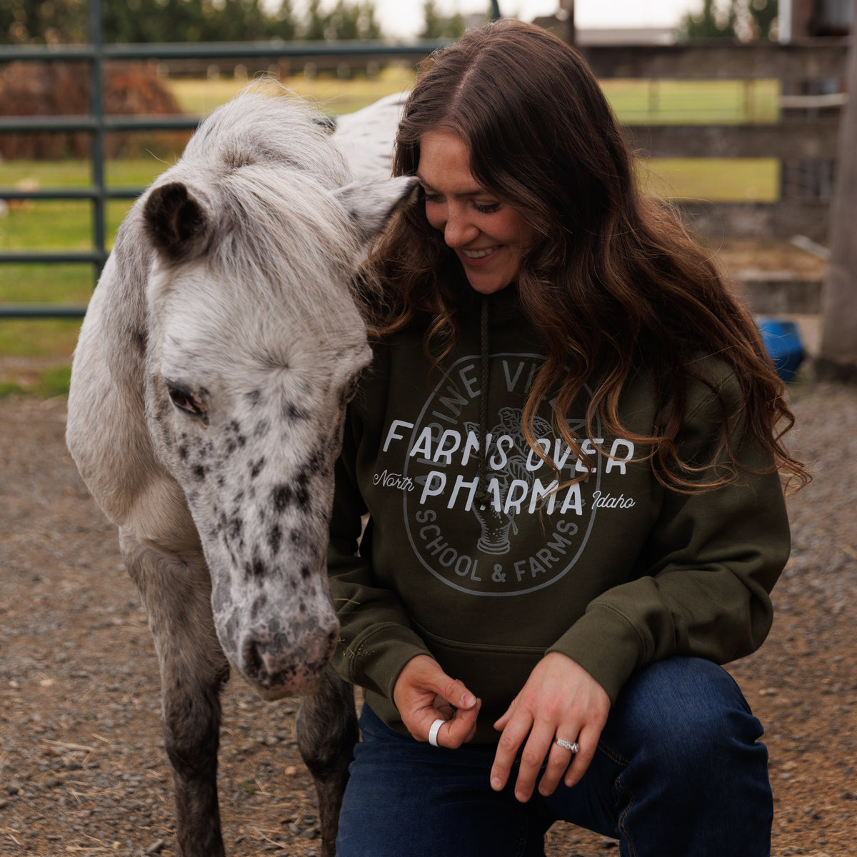 Farms Over Pharma Hoodie (Army Green)