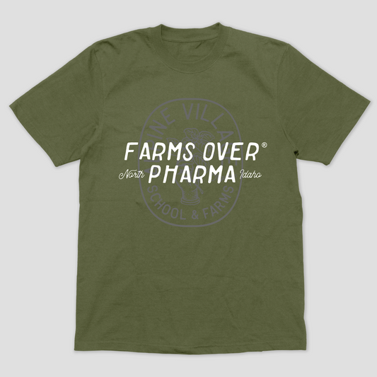 Farms Over Pharma T-Shirt (Army Green)