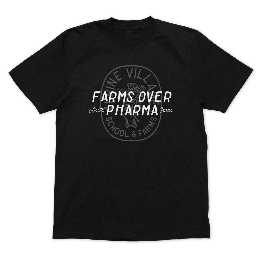 FARMS OVER PHARMA T-SHIRT (BLACK)