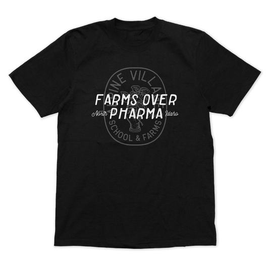 FARMS OVER PHARMA T-SHIRT (BLACK)