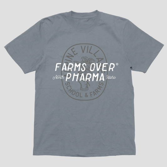 Farms Over Pharma T-Shirt (Granite)