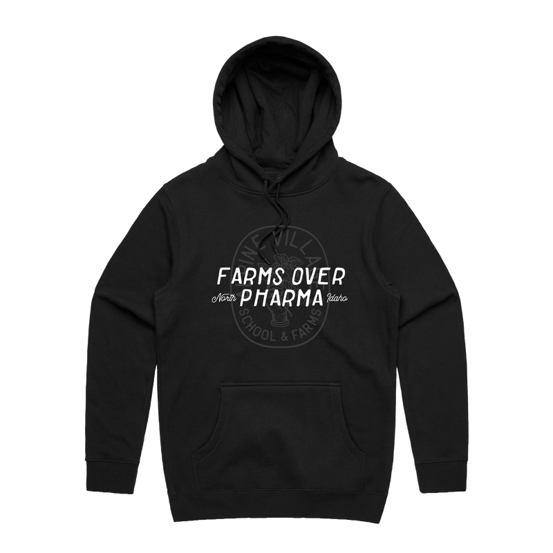FARMS OVER PHARMA HOODIE (BLACK)