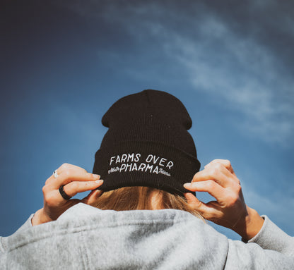 FARMS OVER PHARMA BEANIE (BLACK)