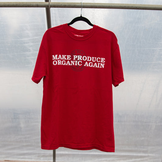 Make Produce Organic Again T-Shirt (Red)