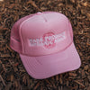 MAKE PRODUCE ORGANIC AGAIN TRUCKER HAT (PINK WITH WHITE/PINK)