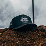 FARMS OVER PHARMA TRUCKER HAT (BLACK WITH WHITE/CHARCOAL)