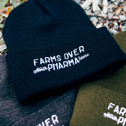 FARMS OVER PHARMA BEANIE (BLACK)