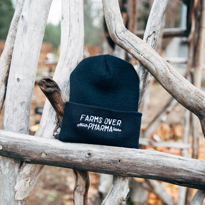 FARMS OVER PHARMA BEANIE (BLACK)