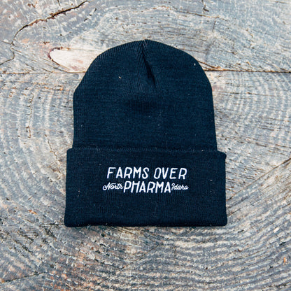 FARMS OVER PHARMA BEANIE (BLACK)