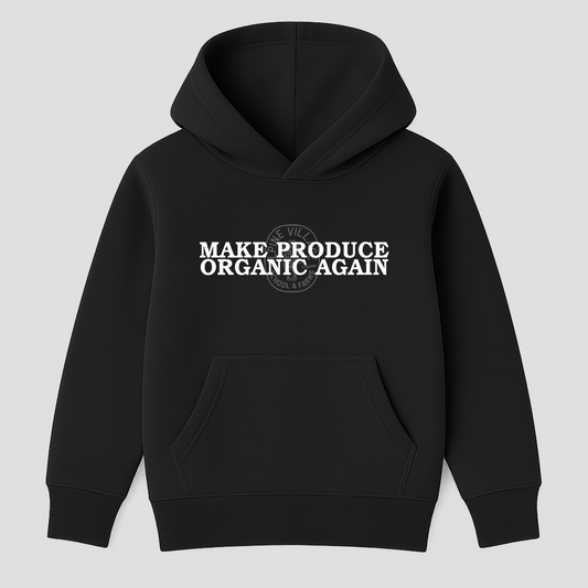 Make Produce Organic Again Hoodie - Kids (Black)