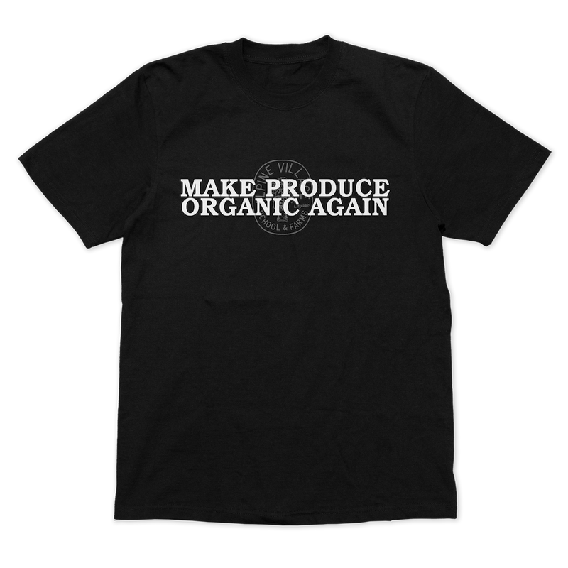 MAKE PRODUCE ORGANIC AGAIN T-SHIRT (BLACK)