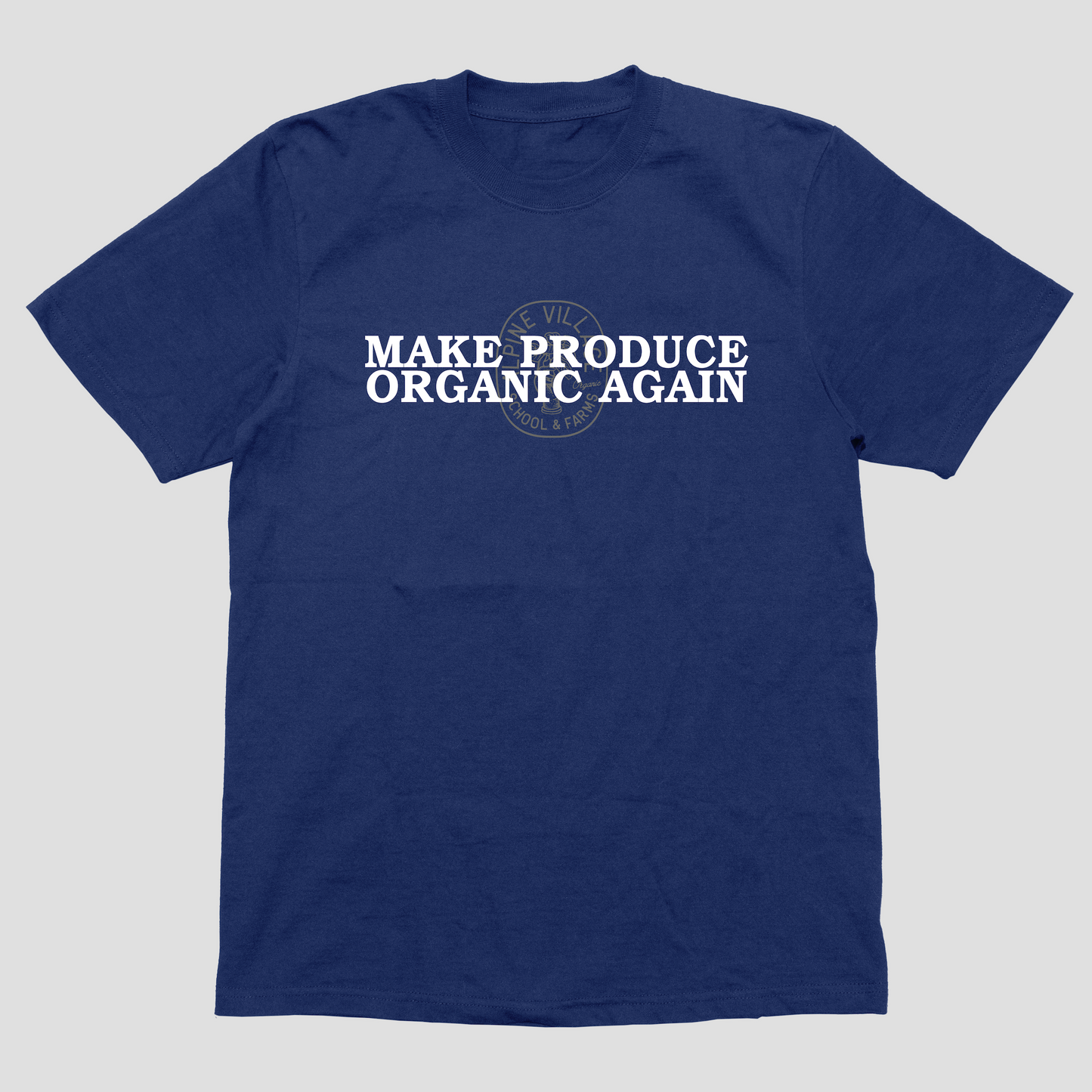 Make Produce Organic Again T-Shirt (Navy)