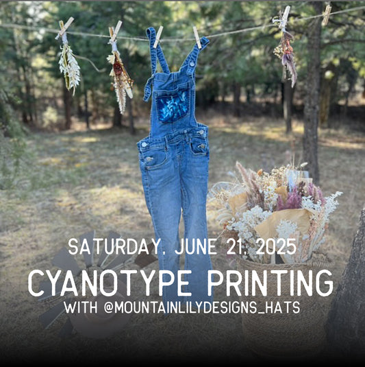 6/21/25 - CYANOTYPE PRINTING